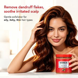 Masajeador de <span class=keywords><strong>Cabeza</strong></span> con Sal Marina NUSPA, Exfoliante para el Cuero Cabelludo, Control de Grasa, Crema Anticaspa con Aceite de Batana, Refrescante para el Crecimiento del Cabello - Product Image 3