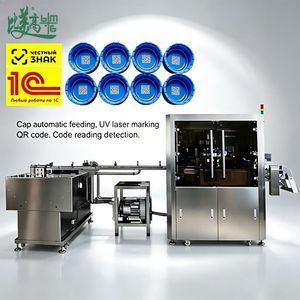 Machine laser pour le marquage UV des produits alimentaires avec structure de tri automatique des bouchons de bouteilles pour le marquage laser des codes QR sur les bouchons de lait - Product Image 2