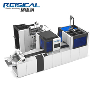 Machine automatique de fabrication de boîtes rigides de haute précision, facile à utiliser, avec 4 servomoteurs, pour la fabrication de boîtes en papier.