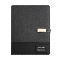 Carnet intelligent personnalisé en cuir PU avec batterie externe intégrée, agenda, chargeur USB et fonction de charge durable – Nouveauté