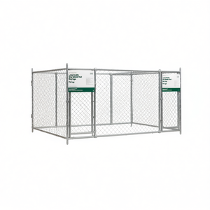 <b>Large</b> Durable Galvanized Steel Dog Cage Pet Cage Outdoor Rectangular 10x8ft - Product Image 1