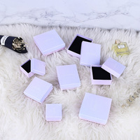 Boîte cadeau de luxe en carton pour bijoux, avec impression violette, pour bracelets et bijoux en gros