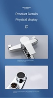 Robinetterie de Douche et de Bain Contemporaine en Gros, Fabrication Artisanale, Finition Chromée Polie, Zinc Céramique, Utilisation Hôtelière, Douche Murale à Jet Doux