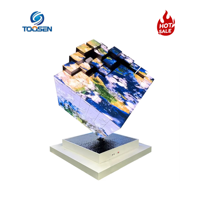 Toosen Custom Full Color Rubik's Cube Screen P1.8 P2 P2.5 Irregular Four/Five/Six-Sides 3D HD Club Cube Led Display Screen