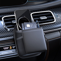 Étui de protection portable en cuir Nappa de luxe durable pour clé de voiture, bloqueur Faraday, avec logo personnalisé, sac de rangement pour téléphone