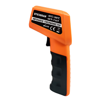 Thermomètre infrarouge numérique sans contact -50-380°C, pistolet de mesure de température laser avec écran LCD, matériau ABS