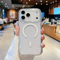 PC clair magnétique de couleur de vente chaude avec étui de téléphone en TPU pour étui iphone 17 Pro Max