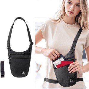 Riñonera antirrobo, diseñada para viajes por Europa, una bolsa discreta y portátil para llevar documentos. - Product Image 1
