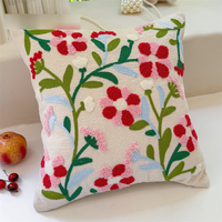 Bantal Sofa Bordir Handuk Berkualitas Tinggi New American Flower Snow Neil