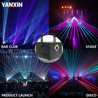 Projecteur laser d'animation RGB 10W 15W 20W, application Bluetooth ILDA DMX512 pour mariage, discothèque, DJ, scène, fête