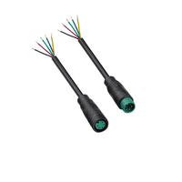 Kabel Konektor Mini-USB 12V Tahan Air PVC Berinsulasi M6 M8 untuk Mobil 2/3/4/6 Pin Steker Jantan Betina