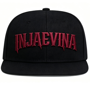 Gorra de Béisbol de 6 Paneles con Visera Plana, Estilo Hip-Hop y Street Dance, Bordado Personalizado Disponible, Unisex, Ajustable con Broche a Presión - Product Image 1