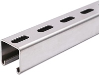 Profilés en acier galvanisé durables 41*41, profilés en C et en U pour support de tuyaux de plafond