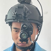 Monoculaire de fusion thermique infrarouge monté sur casque de conception compacte BRI Vision de jour et de nuit