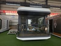 Maison en conteneur moderne préfabriquée avec chambre à coucher, salle de bain, vie urbaine, mobile, petites villas pour bureau, appartement