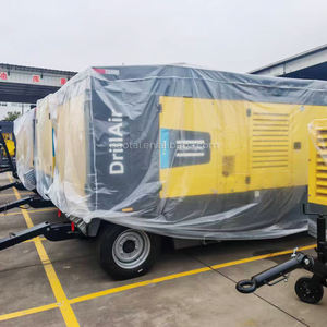 Compresseur d'air diesel portable industriel 350 Cfm 100 psi Type à vis mobile pour forage <span class=keywords><strong>Marteau</strong></span> <span class=keywords><strong>piqueur</strong></span> Sablage - Product Image 3