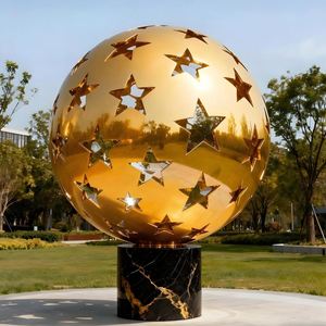 Precio de Fábrica, Escultura de Acero Inoxidable Abstracta Contemporánea Decorativa para Exteriores, Estatua de Arte Moderno para Paisajes, Modelo de Mano - Product Image 4
