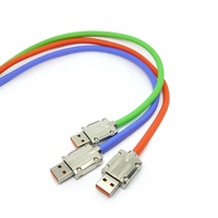 Kabel USB 3 in 1 Pengisian Daya Super Cepat 120W dari Paduan Seng dengan Selubung TPE Kepang Tipe C & Micro USB untuk iPhone