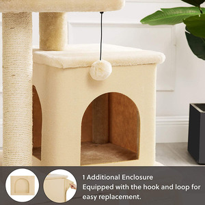 Piattaforma gialla Multi livello per Scratching Post grande torre per gatti condomini per animali domestici casa per giochi - Product Image 5
