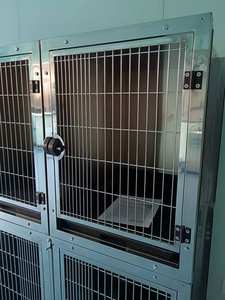 Veteriner kafesleri profesyonel veteriner ekipmanları paslanmaz çelik kulübesi köpek veteriner ICU kafes - Product Image 2