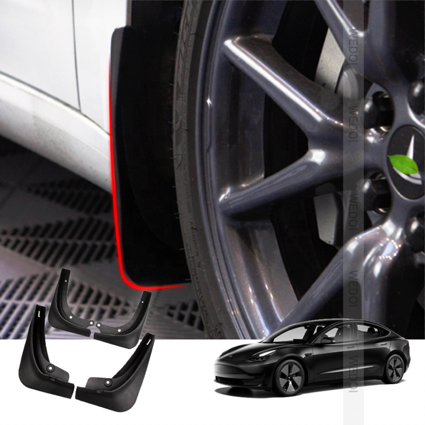 Для Tesla модель 3 Брызговики крыло брызговики, 4 предмета в комплекте материал АБС-пластик крыло Автомобильные кузовные детали автомобиля extior аксессуары