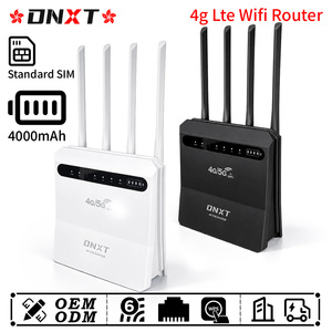 Router wifi DNXT 4g LTE Cat4, módem 2.4GHz, wifi 4g, WiFi6, 4000mAh, router WPS, 4g con tarjeta SIM, 1WAN/4LAN, router wifi con tarjeta SIM para uso en oficina - Product Image 1