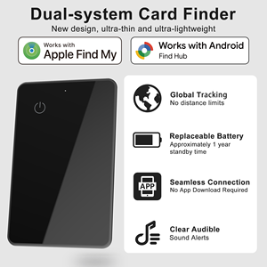 Trangjan Customizable Five Years Standby GPS Locator <strong>Tracker</strong> for Wallets &amp; Air <strong>Tags</strong> with NFC Waterproof Metallic Glass - Product Image 3