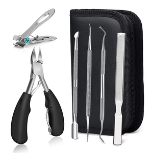 Kit de <span class=keywords><strong>manucure</strong></span> professionnel BIN 7 pièces en acier inoxydable pour la coupe des ongles, comprenant coupe-ongles, ciseaux et coupe-cuticules - Product Image 1