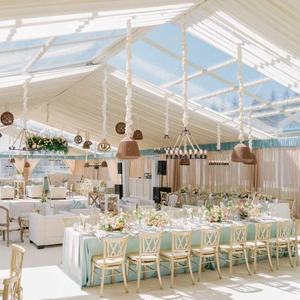 Tentes de réception transparentes et imperméables pour événements extérieurs, mariages, 10x30, 40x20, 30x50, 20x40, auvent en PVC écologique pour événements et salons professionnels - Product Image 6