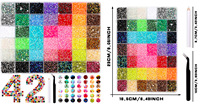 Strass en résine effet gelée 48 couleurs 3mm, acrylique à dos plat, pour vêtements DIY, avec pince, kit de colle pour nail art 3 pièces, accessoires pour téléphone et tasses, en vrac