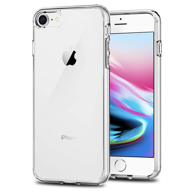 Clear Transparent TPU Phone Case for iPhone 7 & 8
