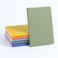 Cahier de bureau en cuir personnalisé minimaliste Style imprimé avec cahier d'école portable en papier coloré pour voyage