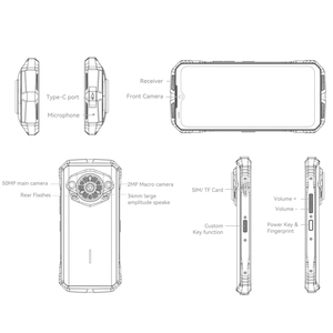 Nouveauté DOOGEE <span class=keywords><strong>S</strong></span> PUNK Téléphone robuste, 256 Go Smartphone Android pas cher étanche Octa Core - Product Image 6