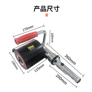 Pneumatic <b>Grinder</b> Right Angle 115 Mm Wheel 6.35 Mm Thickness Trigger Switch Rear Exhaust Metal Polishing - Product Image 4