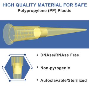 กล่องปลายปิเปตใส Scientific Universal 100ul ปราศจากสารก่อไข้ DNAse RNAse ใช้กับหม้อนึ่งฆ่าเชื้อได้ สำหรับช่อง 96 ช่อง - Product Image 3