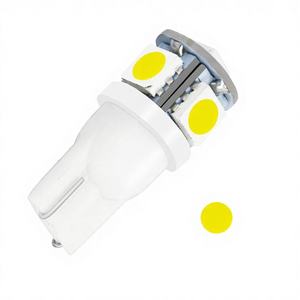 Nouvelles ampoules LED Ruitaisten T10-5050-5SMD pour voiture, 12V DC, ambre, pour feux de stationnement, ampoule de gabarit auto, lampe de lecture - Product Image 3