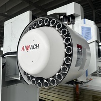 Centre d'usinage CNC à portique 5 axes de haute précision BT40/BT50 à broche unique, système de contrôle Fanuc automatique robuste, fabriqué en Chine