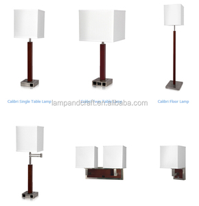 Modern Brushed Nickel Bedside Lights Bedroom Hotel Table Lamp with USB Port and Outlets for Hotel - Product Image 5