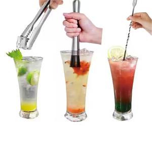 Cocktail Muddler Acier Inoxydable Argent Or Noir Bar Muddler 25cm Métal Boisson Muddler pour France Malt Pelle Mash <span class=keywords><strong>Fettercairn</strong></span> - Product Image 1