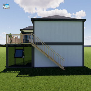 Gói Phẳng Đúc Sẵn Xây Dựng Đúc Sẵn Văn Phòng Container Khách Sạn Biệt Thự Căn Hộ Khu Dân Cư 2 Câu Chuyện Container Nhà - Product Image 3