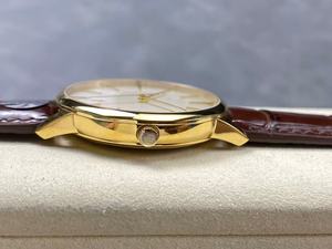 Montre mécanique pour homme élégante et tendance avec bracelet marron et finition dorée - Product Image 6