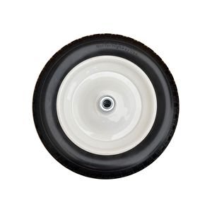Ruedas de goma sólida de 85 mm con eje de 16 mm, resistentes, para uso en carretillas de mano - Product Image 4