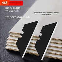 Couteau utilitaire trapézoïdal en acier PERCE, pliable, type T, pour papier peint, tapis, coupe-câbles robuste pour électriciens, épaisseur 0,63 mm