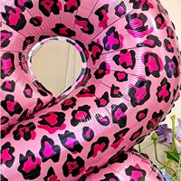 Ballon chiffre 40 pouces imprimé léopard rose, thème zoo guépard, pour anniversaire de fille, safari, jungle, animaux, enterrement de vie de jeune fille, fournitures de décoration