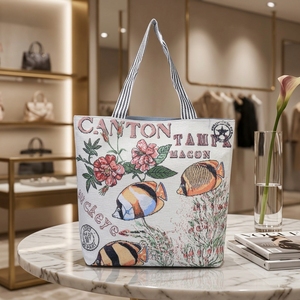 Borsa in tela ricamata alla moda all'ingrosso per la scuola, borsa a tracolla minimalista in stile coreano, borsa tote <span class=keywords><strong>da</strong></span> donna per lo shopping - Product Image 1