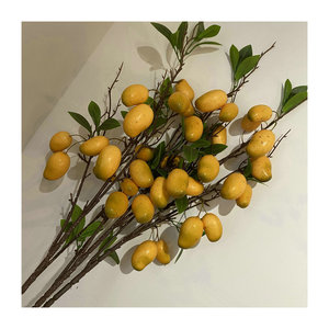 Branches artificielles de mangue Queyiyi, 94 cm de haut, jaunes et rouges, décoration pour la maison, l'hôtel, les mariages et les arrangements floraux - Product Image 5