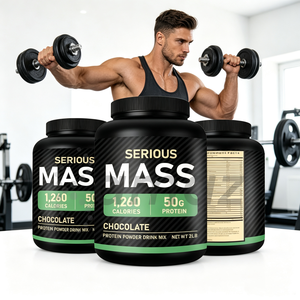 Amaz OEM/ODM <span class=keywords><strong>Serious</strong></span> <span class=keywords><strong>MASS</strong></span> Supplément Protéine de Lactosérum Gainer de Masse Créatine Soutien Musculaire Rapide Pré-entraînement en Poudre pour la Musculation - Product Image 1