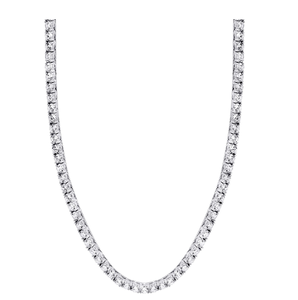Brilliant Cut 6mm Lab Grown Diamond Tennis Chain 10K 14K 18K Gold IGI Certified Unisex Hip Hop Luxury Fashion <b>Necklace</b> - Product Image 1