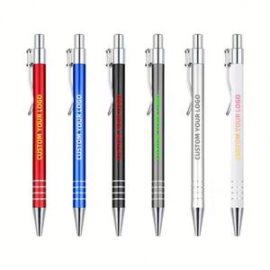 Custom Clip Gel <b>Pen</b> Luxury Metal 0.5mm Multi-color Promotional <b>Pen</b> with Company Name Print for Business - Product Image 1