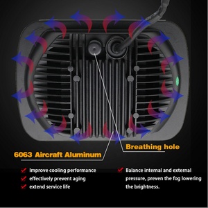 <span class=keywords><strong>Faro</strong></span> LED <span class=keywords><strong>antiniebla</strong></span> para coche, luz <span class=keywords><strong>antiniebla</strong></span> de haz alto bajo, Rectangular, 5x7 pulgadas, 55W, accesorios para coche, camión, SUV - Product Image 3